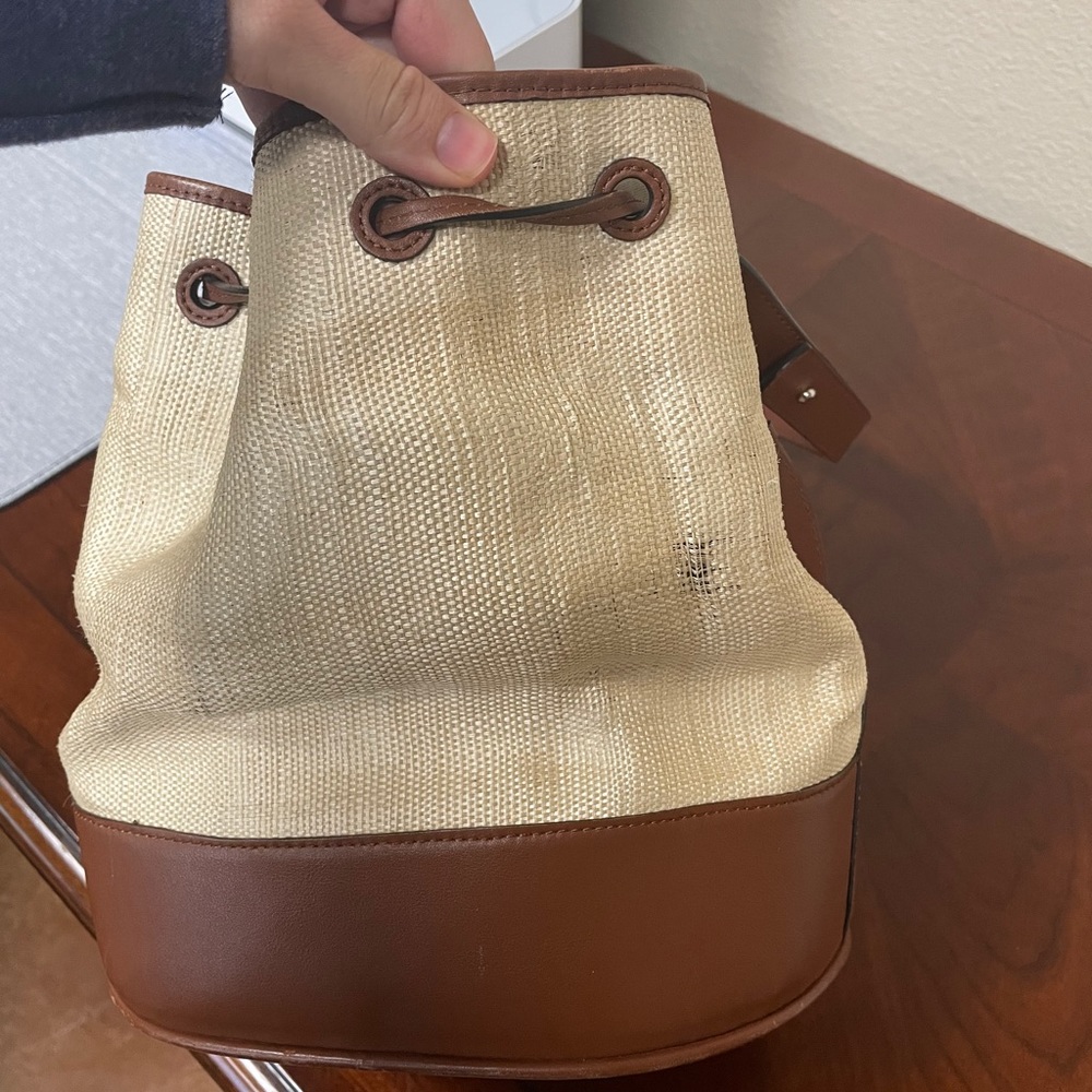 Hunting Season Drawstring in Woven Platano Cognac - Picture 7 of 16